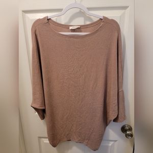 Rose/blush Dolman top
